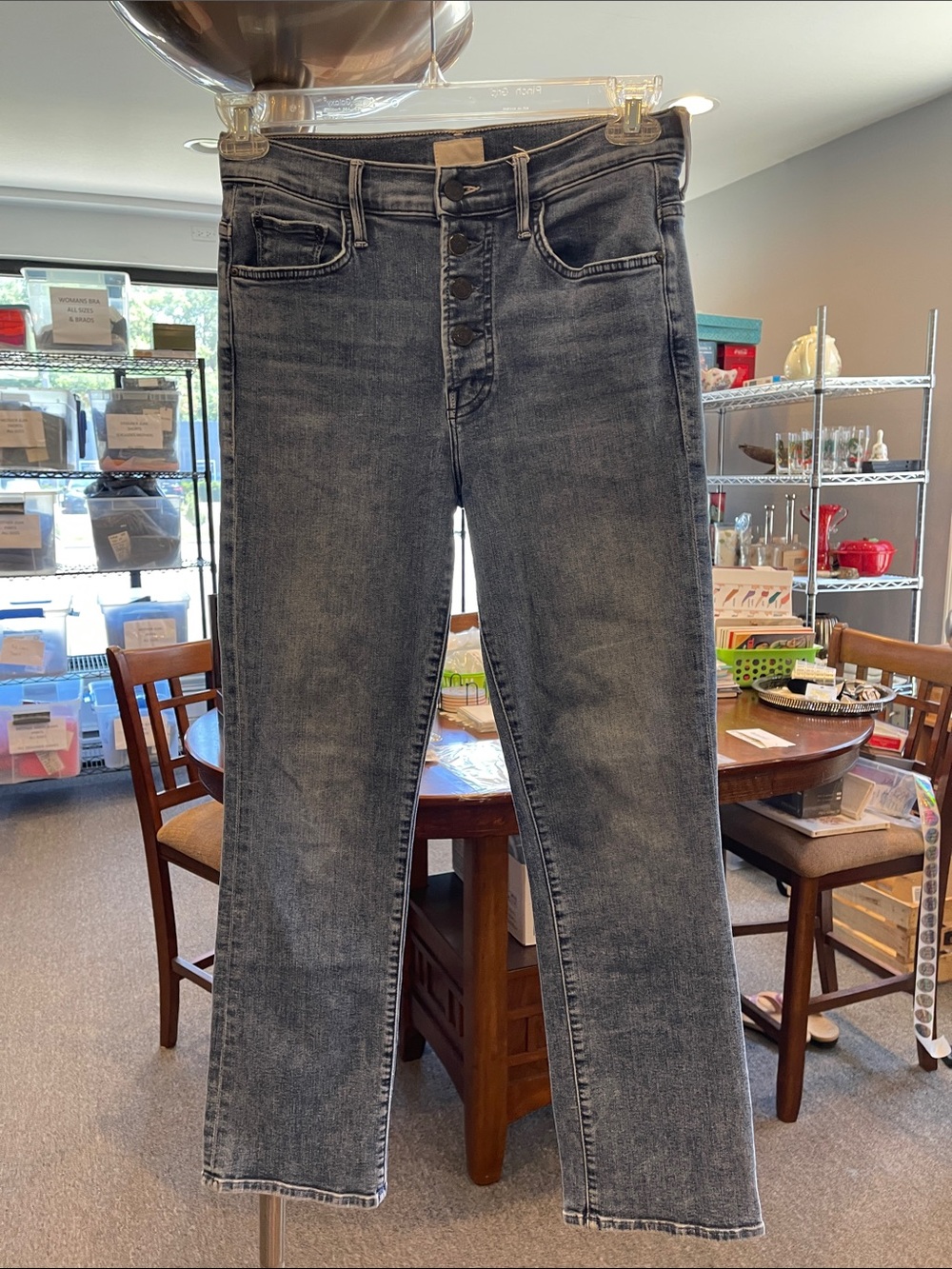 MOTHER The Pixie Insider Ankle Jeans High Waisted | Size 28 Group Bathing Jeans